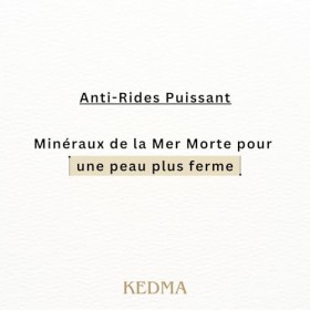 Kedma - Sérum Visage Homme aux Minéraux de la Mer Morte - Anti-Rides et Hydratant - Pour Tous Types de Peau - 50g