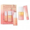 OLEHENRIKSEN ORIGINAL PEACH GLACE PLUMPING TRIO Kit de soin avec niacinamide et vitamine C Vegan 50 ml + 15 ml + 12 ml