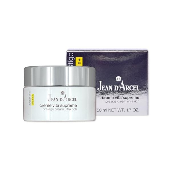 JEAN DARCEL PRESTIGE Crème Vita Suprême - Crème hydratante très riche contre les peaux extrêmement sèches - Avec beurre de k