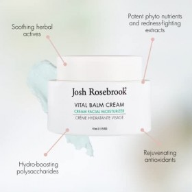 Josh Rosebrook Vital Balm Cream - High Performance Rich Facial Moisturizer, Protects Skin Barrier for All Skin Types Includin...