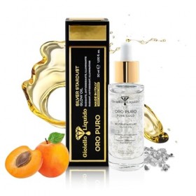 Gioiello Liquido Silver Stardust Glow Huile pour visage nourrissante - avec argent pur et huiles concentrées - Idéal pour Der...