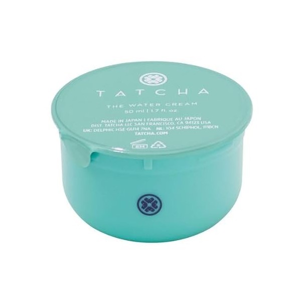 Tatcha The Water Cream Refill 50 ml - Gel léger hydratant pour le visage pour peaux normales à grasses - Crème hydratante res...