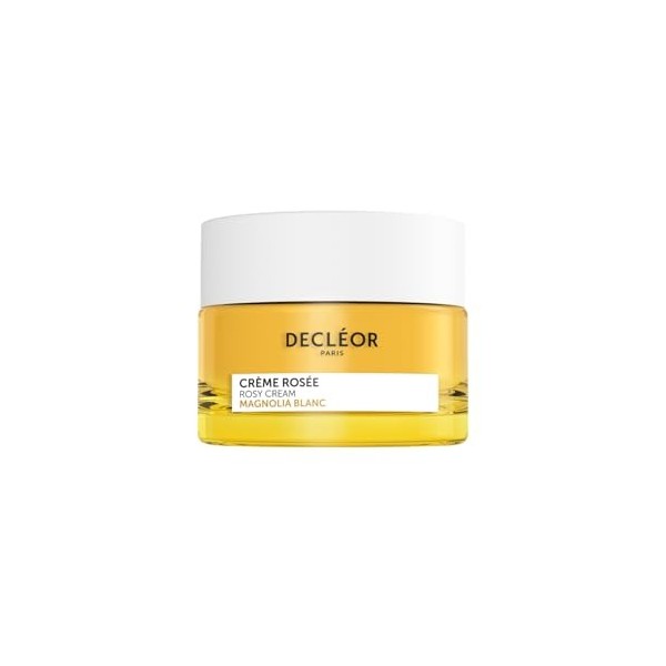 Decléor Crème Rosée Magnolia Blanc 50ml – Crème de Jour Régénérante Visage aux Pigments Rosés qui Lisse les Rides, Améliore l...