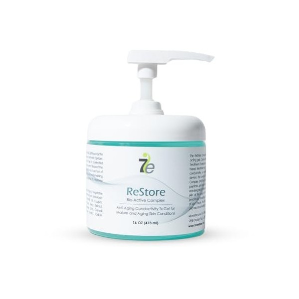 7eWellness Myolift Restore Gel conducteur avec complexe bio-actif 473,6 g Produits de soins de la peau du visage – Extrait de...