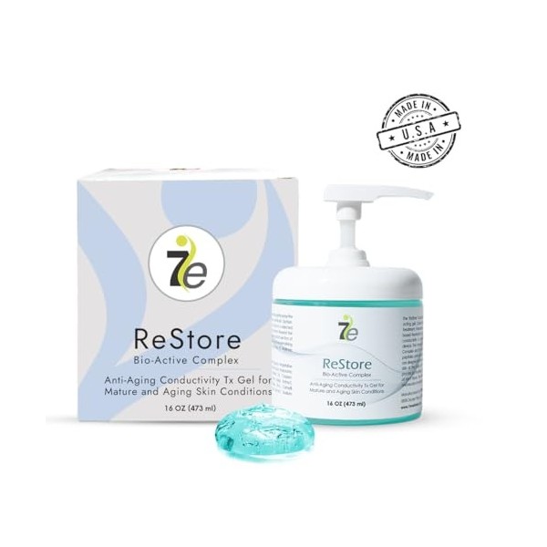 7eWellness Myolift Restore Gel conducteur avec complexe bio-actif 473,6 g Produits de soins de la peau du visage – Extrait de...