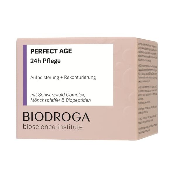 Biodroga Soin raffermissant anti-âge 24 h 50 ml – Crème hydratante anti-rides Skincare Vegan Perfect Age Bioscience Institut ...