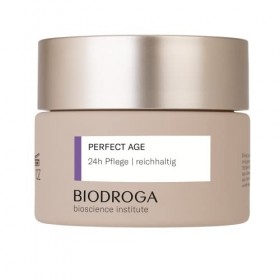 Biodroga Soin raffermissant anti-âge 24h soin riche 50 ml – Crème hydratante anti-rides Skincare Vegan Perfect Age Bioscience...