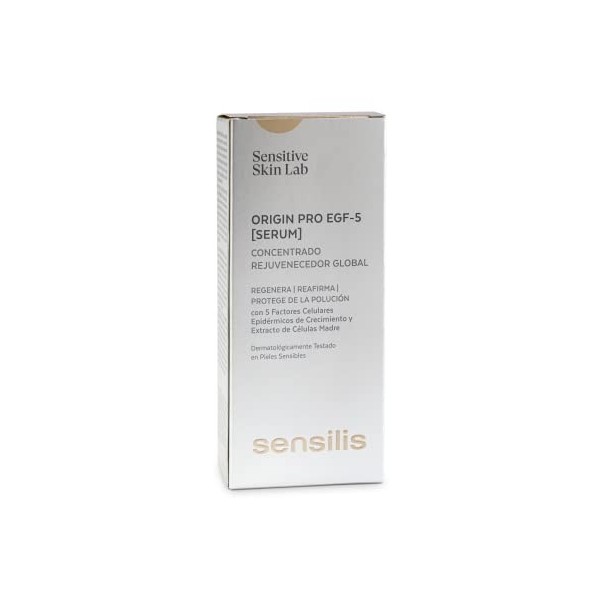 Sensilis Origin PRO EGF-5 Sérum concentré rajeunissant global, raffermit et protège la peau, corrige les rides, avec 5 facteu
