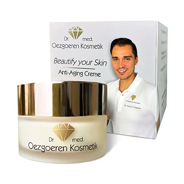 DR. OEZGOEREN KOSMETIK Crème à lAcide Hyaluronique avec Q10 – Crème Visage Anti-Âge Jour & Nuit, Hydratante Antirides, Prote ...
