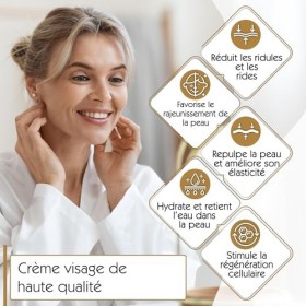 DR. OEZGOEREN KOSMETIK Crème à lAcide Hyaluronique avec Q10 – Crème Visage Anti-Âge Jour & Nuit, Hydratante Antirides, Prote ...