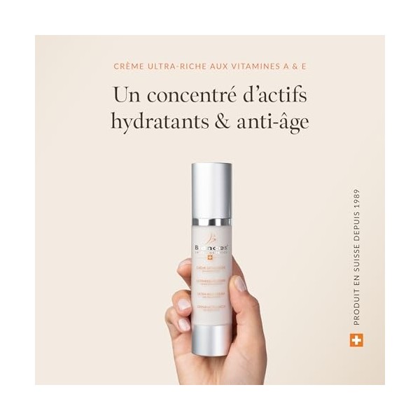 Biences Swiss Cosmetics - Crème Visage Nourrissante et Anti-Âge à lAloe Vera et Beurre de Karité - 100/100 Yuka & 99,96% Nat ...
