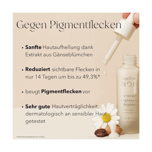 mellow NOIR XTREME Lot de 2 sérums éclaircissants anti-taches pigmentaires - Réduit les taches noires, les taches de vieilles...
