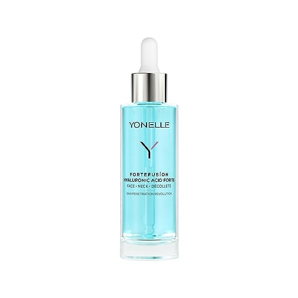 YONELLE FORTEFUSION Sérum à lacide hyaluronique pour le visage jour et nuit - Acide hyaluronique - Hydrate et améliore le te ...