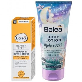 Balea Lot de 2 soins de la peau Beauty Expert Vitamine C, crème sérum SPF 30, protection UVA, atténue lhyperpigmentation, hy