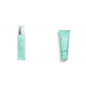Lot de BIOTHERM HOMME, Aquapower Advanced Gel, Gel Ultra-Hydratant et Fortifiant Visage Homme,75 ml + Aquapower Nettoyant Vis