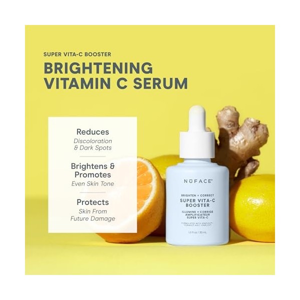 NuFACE Super Vita-C Booster Serum 1 fl oz Crème Jour et Nuit