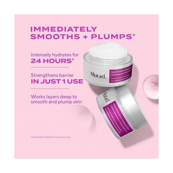 Murad Crème hydratante réparatrice hydro-hyaluronique pour le visage - Hydratant à lacide hyaluronique pour le visage avec e