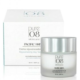 Crème de jour rajeunissante Pacific Shine de 08PURE Skincare, aux bioferments marins, à la centella asiatica et à lacide hya ...