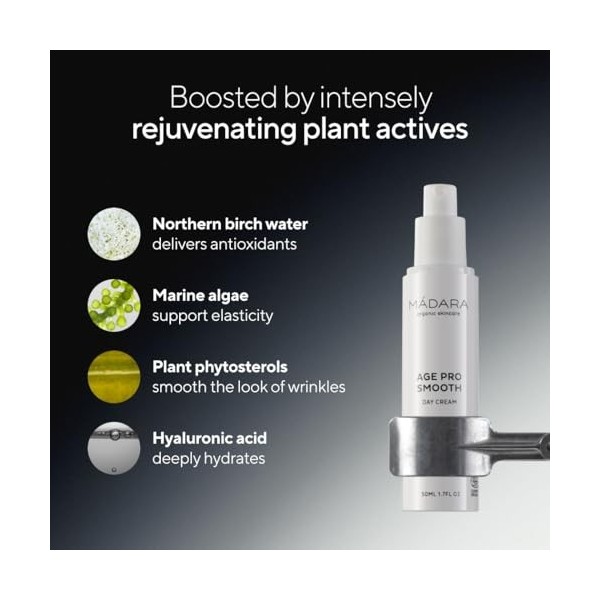 MÁDARA Age Pro Day & Night Skincare Bundle – Crème de jour lissante & Crème de nuit régénérante 2 x 50 ml – Routine anti-âg C...