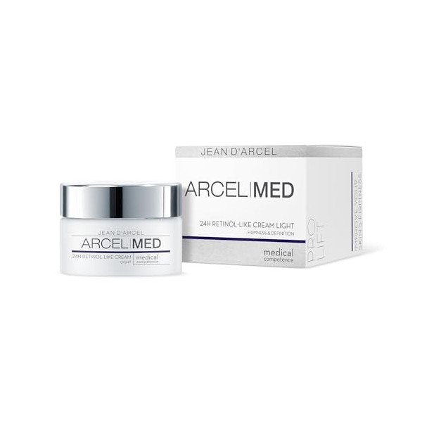 JEAN DARCEL ARCELMED Crème raffermissante anti-âge 24h - 24h - Rétinol like Cream light - 50 ml - Réduit les rides - Rafferm