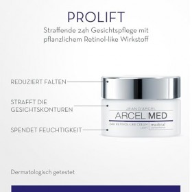 JEAN DARCEL ARCELMED Crème raffermissante anti-âge 24h - 24h - Rétinol like Cream light - 50 ml - Réduit les rides - Rafferm