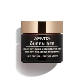 Apivita Queen Bee Crème régénérante anti-âge 50 ml Texture légère Crème hydratante pour le visage avec gelée, propolis et mie...