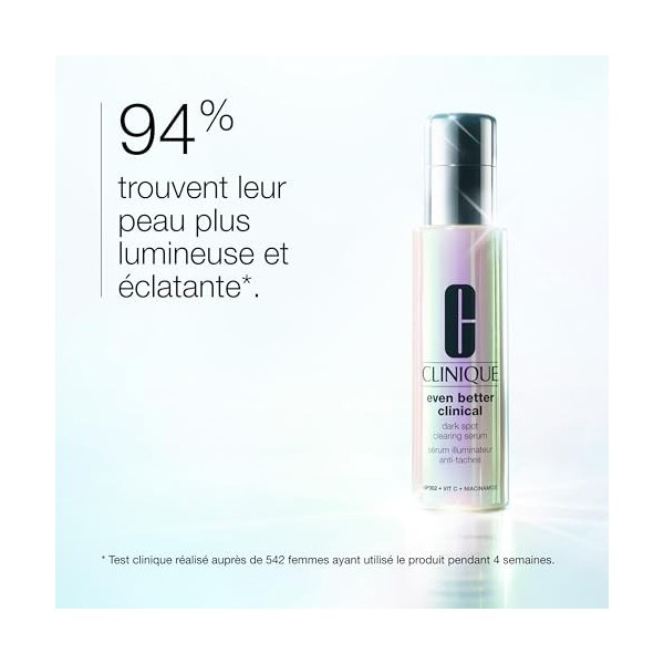 Clinique Even Better Clinical Sérum Illuminateur Anti-Taches à la Vitamine C | Sérum Visage Illuminateur Apaisant, 30 ml Crèm...