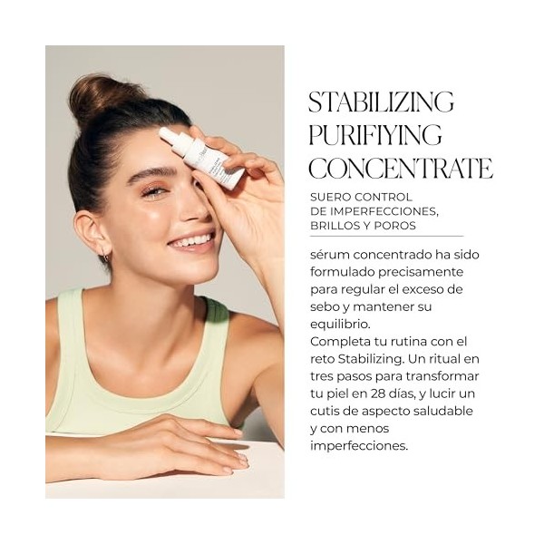 Natura Bissé Concentré Purifiant Stabilisant | Sérum Visage avec Acide Salicylique et Niacinamide | 30 ml Crème Jour et Nuit