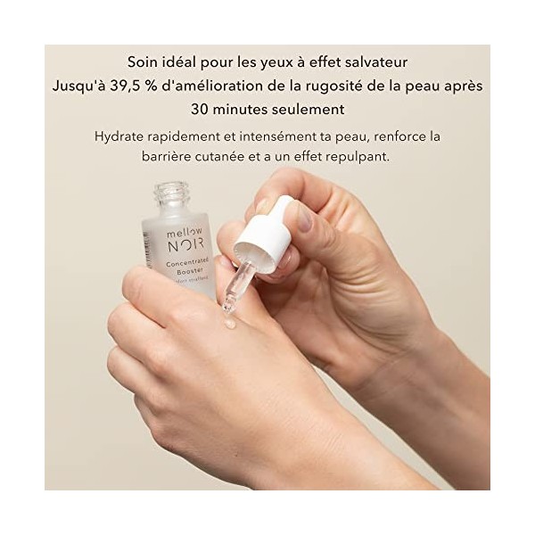 mellow NOIR Trio de Soin du Visage | Végan, Climatiquement Neutre, Naturel, Certifié | Hydratant Visage, Sérum Vitamine C et ...