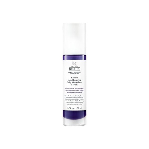 Kiehls, Sérum Visage Quotidien Daily Micro-Dose au Rétinol, Soin Anti-Âge, Renouvelle les Cellules Cutanées, Réduit l’Appare
