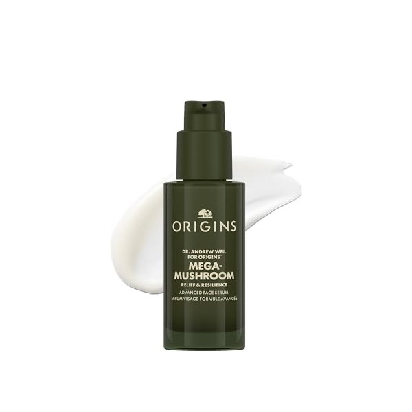 Origins Mega-Mushroom Advanced Face Serum | Réduit visiblement les rougeurs et renforce la barrière cutanée | Contient du cha
