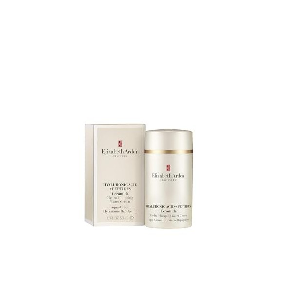 Elizabeth Arden - Crème Hydratante à lAcide Hyaluronique + Peptides et Céramides, Pour une Peau Plus Rebondie, Plus Ferme et