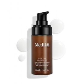 Medik8 C-Tetra Advanced – 20 % de vitamine C – Sérum avec exosomes – Défense contre le vieillissement prématuré de la peau et...