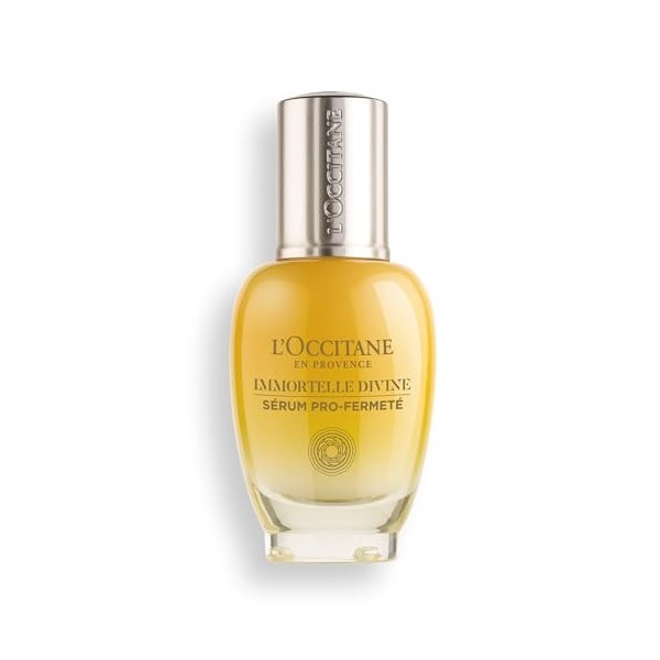 LOCCITANE - Sérum Pro-Fermeté Immortelle Divine - 30 ml - Cible les rides, apporte élasticité, éclat et fermeté - Fabriqué e