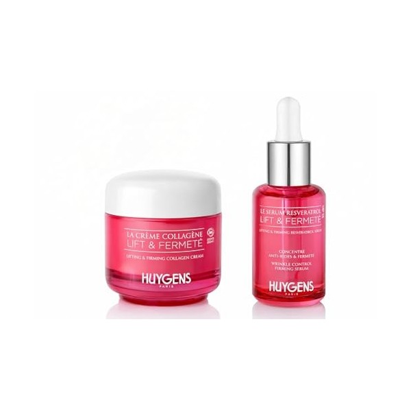 HUYGENS Lift & Firming Duo - Le Sérum Resveratrol Lift & Fermeté & La Creme Collagene Crème Jour et Nuit