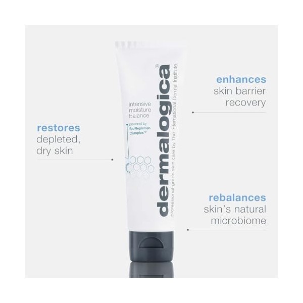 Dermalogica Intensive Moisture Balance 100ml+15ml - Crème nourrissante riche pour peaux sèches, à lacide hyaluronique et cér ...