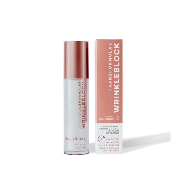 Transformulas Facefixers Soin anti-âge Lissant pour les rides, les pattes doie et les rides dexpression. Alternative au Bot C...