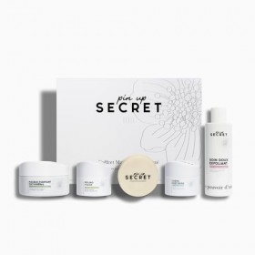 PIN UP SECRET - Coffret Découverte Visage - Savon, Crème, Peeling, Soin Exfoliant et Masque - 5 produits - Visage Revitalisé ...
