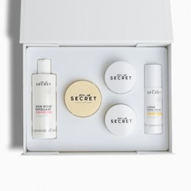 PIN UP SECRET - Coffret Routine Visage Les Inédits - Savon, Peeling, Soin Exfoliant, 1 Crème Précieuse et 1 Crème sans Huile ...