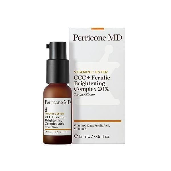 Perricone MD Vitamin C Ester CCC+ Ferulic Brightening Complex 59ml - Ultra-Potent Vitamin C Serum 20% with Ferulic Acid & Vit