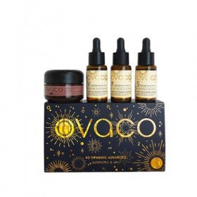 Ovaco - Coffret Anti-Âge 4D – Programme Complet Élasticité & Éclat 28 Jours | 3 Sérums + Crème aux Peptides | Soin Coréen Pro...