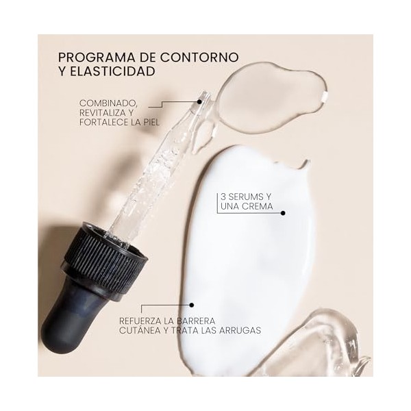 Ovaco - Coffret Anti-Âge 4D – Programme Complet Élasticité & Éclat 28 Jours | 3 Sérums + Crème aux Peptides | Soin Coréen Pro...