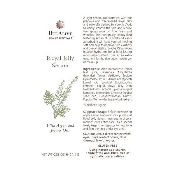 Royal Jelly Serum 0.85 oz 24.1 grams Serum by BeeAlive