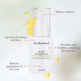 Josh Rosebrook - Active Infusion Oil Retinoid & Vitamin C Facial Serum Improves Skin Texture & Tone, Reduces Fine Lines, Incr...