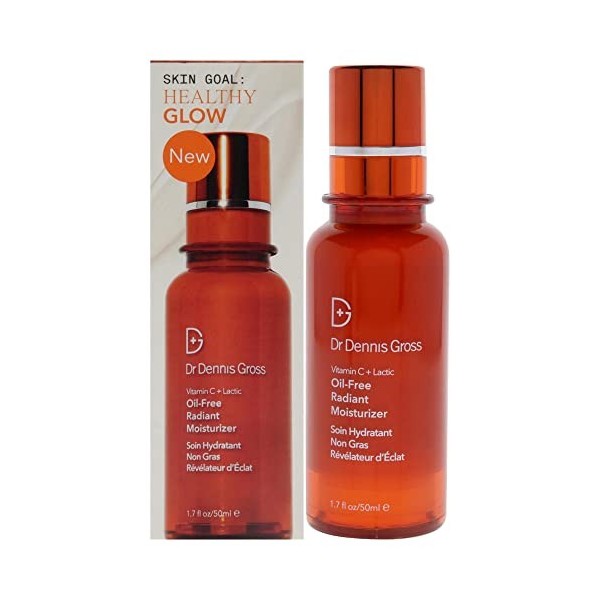 Vitamin C Plus Lactic Oil-Free Radiant Moisturizer by Dr. Dennis Gross for Women - 1.7 oz Moisturizer Crème Jour et Nuit