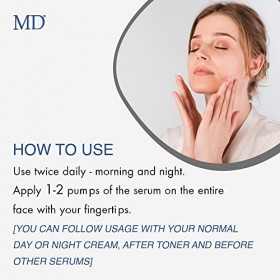 MD Ultime tige Cell Factor 55 Rajeunissement de la peau Sérum Radiant, rajeuni la peau 1 once 