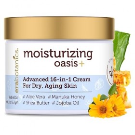Face Moisturizer for Dry Skin - Extra Hydrating 16-in-1 Age Defense Facial Cream With Manuka Honey, Cocoa Butter, Avocado Oil