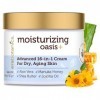 Face Moisturizer for Dry Skin - Extra Hydrating 16-in-1 Age Defense Facial Cream With Manuka Honey, Cocoa Butter, Avocado Oil