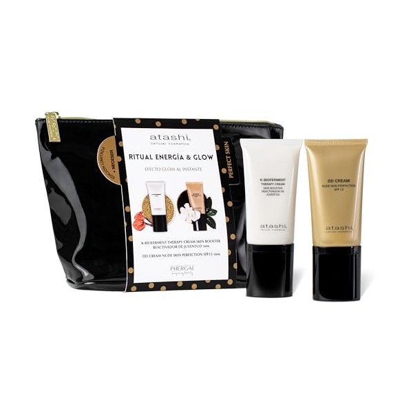 Atashi | K-Bioferment Therapy Cream Skin Booster + DD Cream Anti-Age | Crème de jour aux bioferments | Creme Visage Anti Ride