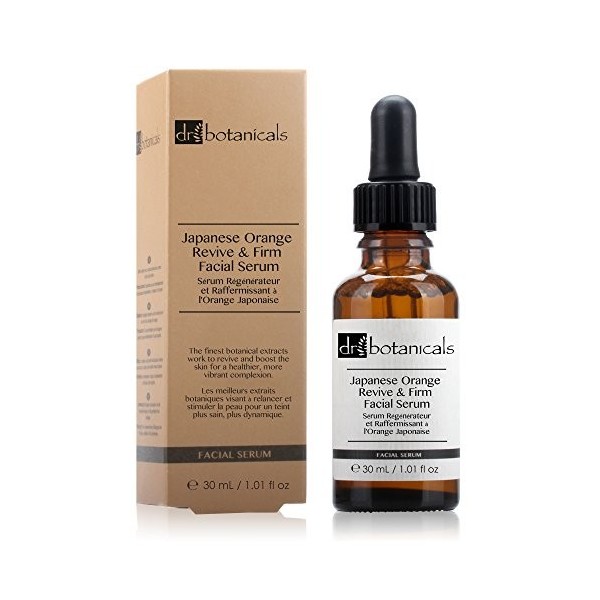Dr Botanicals Sérum Réparateur Raffermissant à lOrange Japonaise Crème Jour et Nuit